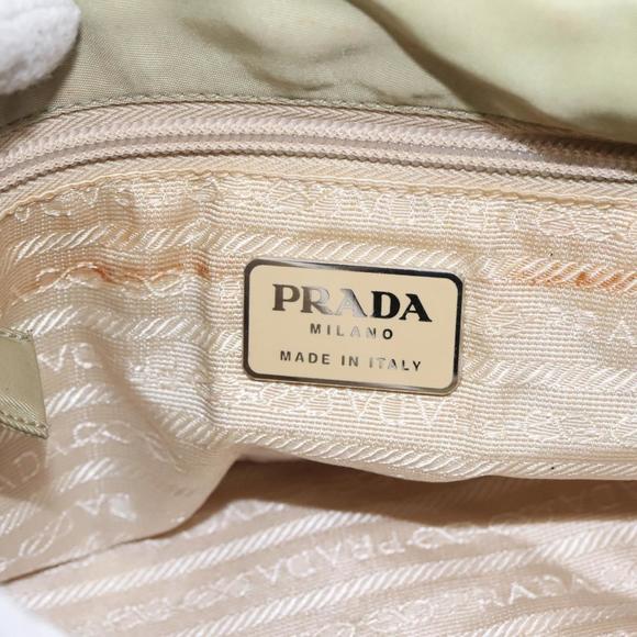 PRADA Hand Bag Nylon Beige Auth bs23980 - Picture 16 of 16